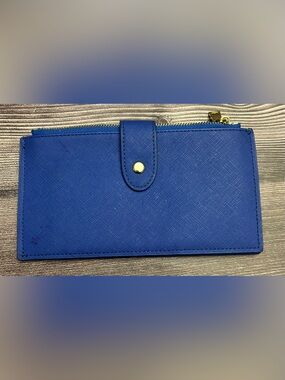 Source Unknown Blue Snap & Zip Women's Wallet